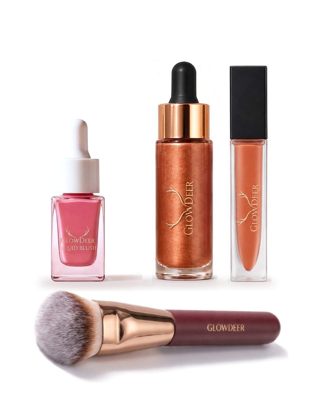 Full Face Edit: Liquid Blush, Face & Body Illuminating, Lip Gloss and Liquid Brush